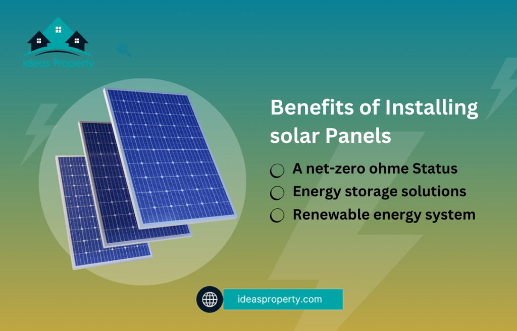 Benefits of installing solar panels.