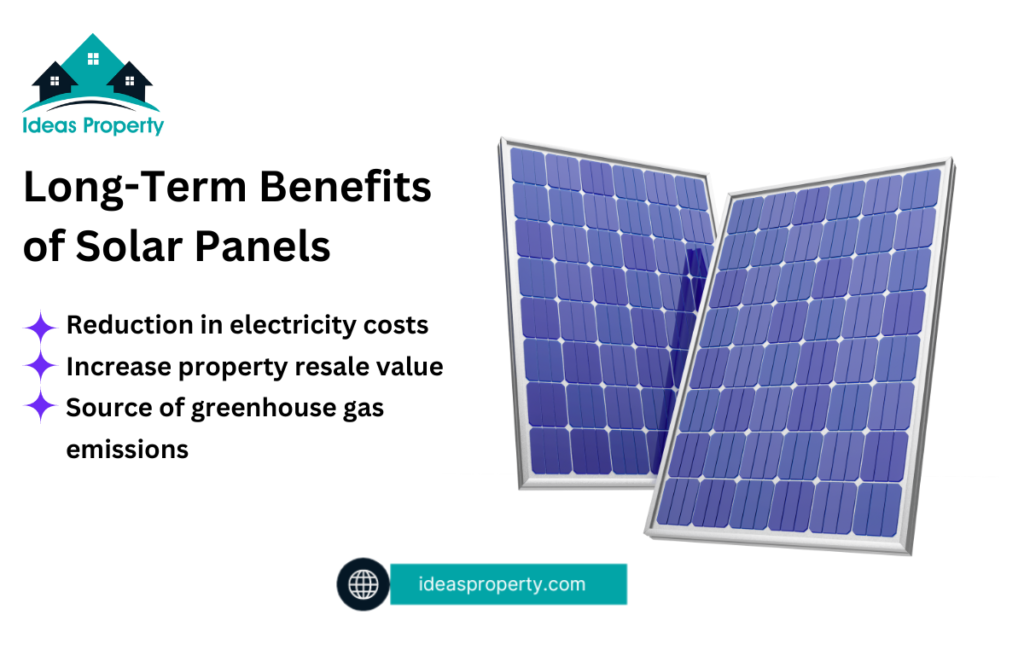 Long term benefits of installing solar panels