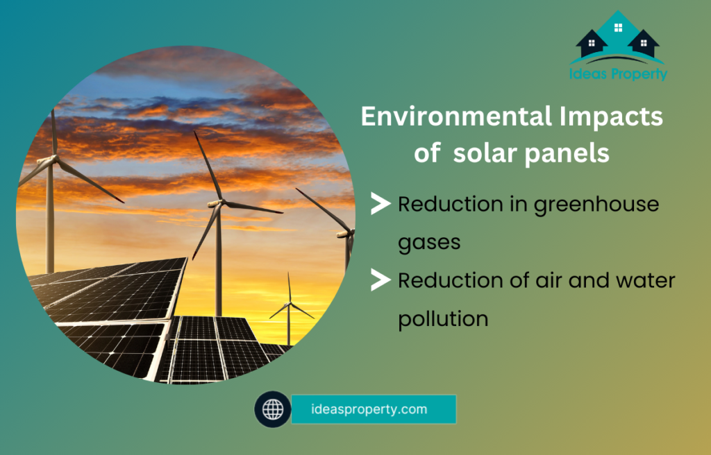 Envirinmental impact of using solar panels