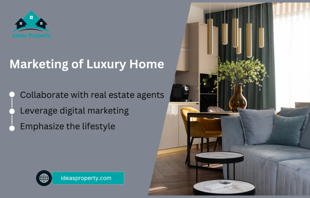 Marketing of luxury homes to potential buyers